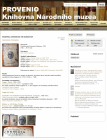 Bibliografický záznam knihy Studentes, comoedia de vita studiosorum (Kolín nd Rýnem, 1593) v databázi PROVENIO s vyznačenou sukcesí vlastníků knihy.